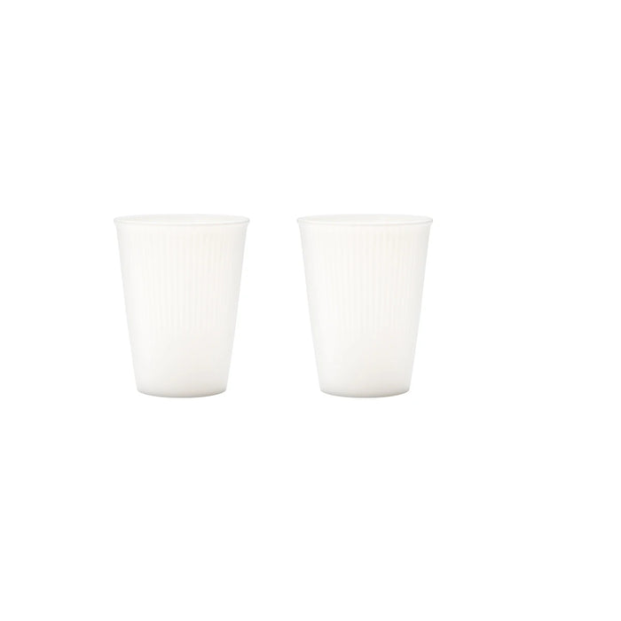2 / 4 / 6 Piece Reusable White Plastic Cups Perfect For Home Kitchen Picnic Camping