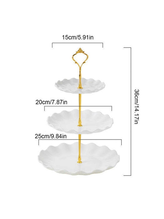 European Three Layer Cake Stand For Weddings And Parties