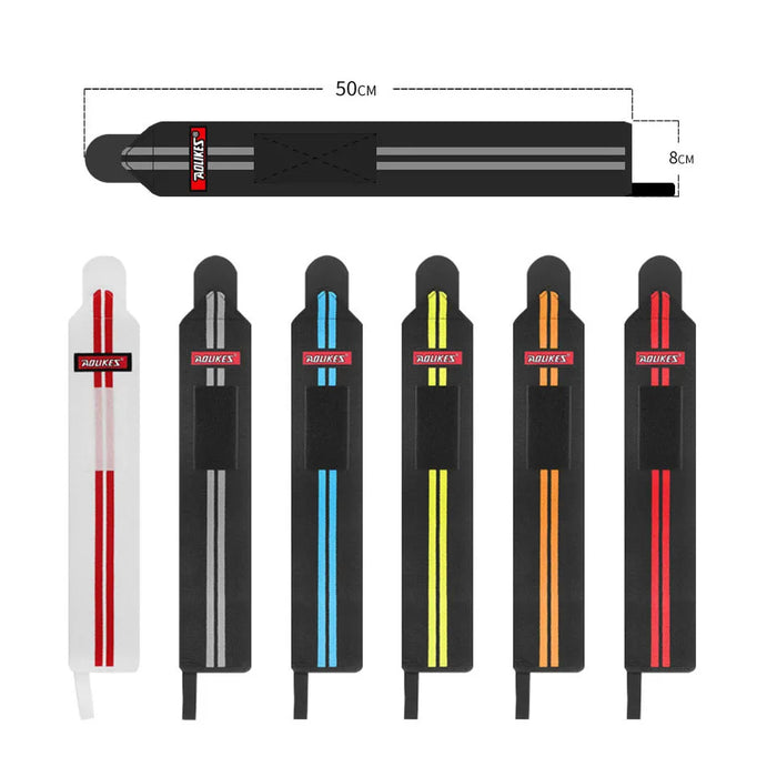 Weightlifting Wrist Wraps & Straps Silicone Grip For Men