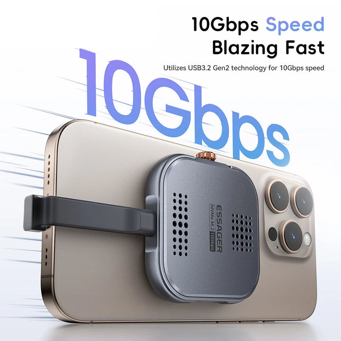 Magnetic Hard Drive Enclosure Tpye C M.2 2230 Nvme Ssd Docking Station Usb3.2 Gen2 10Gbps Speed For Phone Tablet Laptop