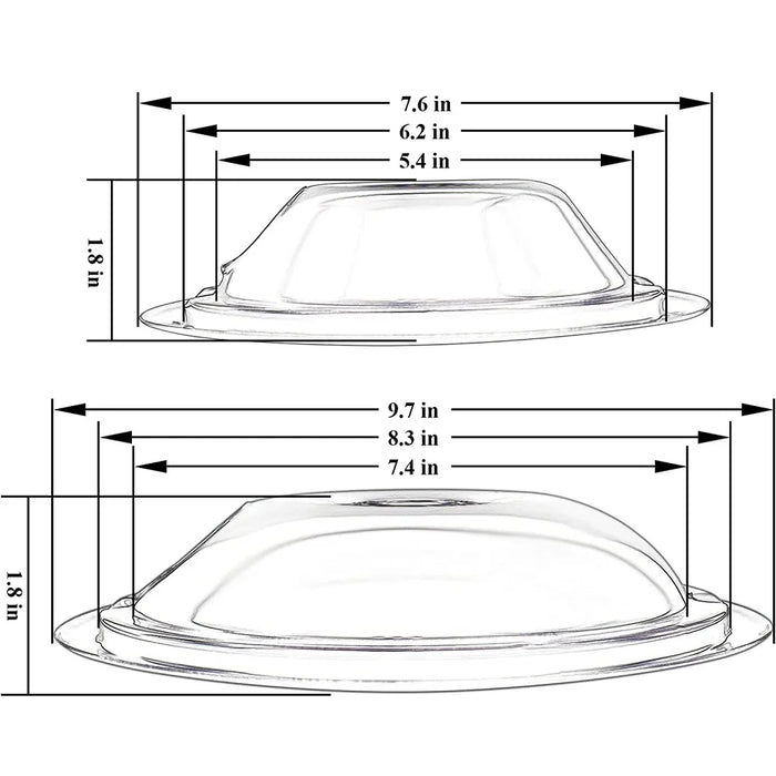 Wb31M20 Wb31M19 Porcelain Drip Pans For - 2 6-Inch And 2 8-Inch Pans 4 Pack Sliver Porcelain
