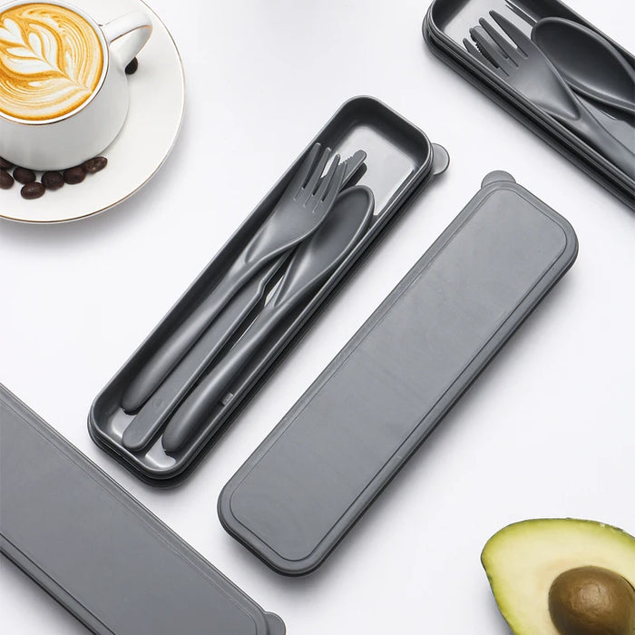 4 Piece Reusable Cutlery Set For Home Kitchen Picnic Camping Travel