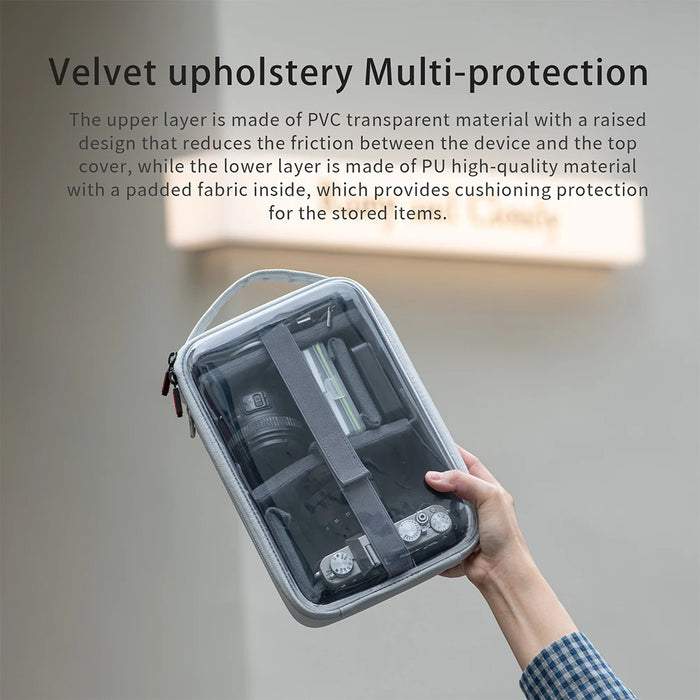 Dslr Camera Bag For Pocket 3 / Gopro / Insta360 Camera Multi-Functional Camera Shoulder Bag Transparent Digital Carry Bag Case