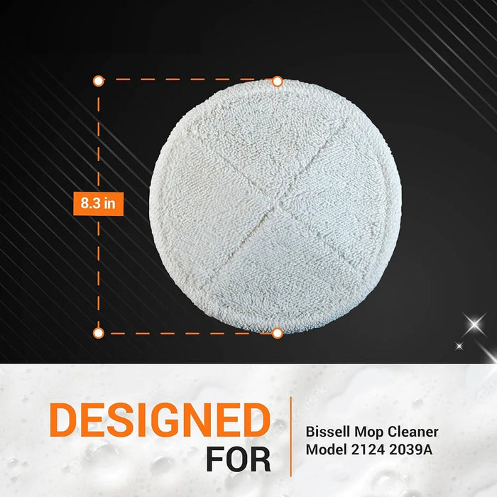 2124 Spinwave Mop Pad For Bissell 2039A Hard Floor Mop Cleaners 4 Hard + 2 Scrubby + 2 Soft Washable And Reusable Mop Pads