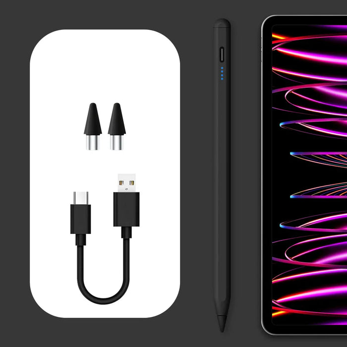 Universal Tablet Stylus With Magnetic Attachment & Pencil Accessory