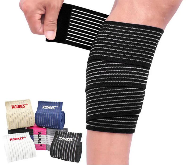 90Cm Calf Compression Bandage Sleeve For Pain Relief & Support