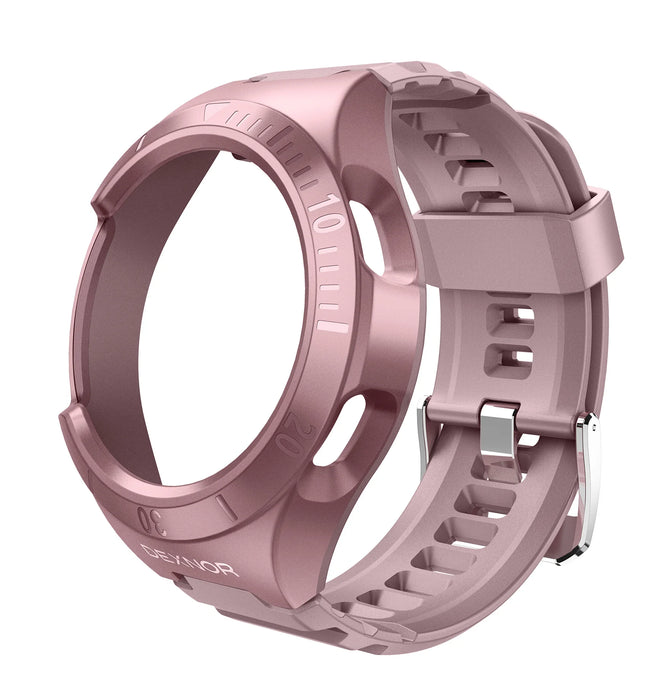 For Samsung Galaxy Watch 4 Classic 46Mm Adjustable Watch Band Rugged Grade Shockproof Uni-Body Design Case