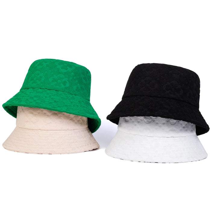 Custom Floral Print Bucket Hat For Outdoor Sun Protection