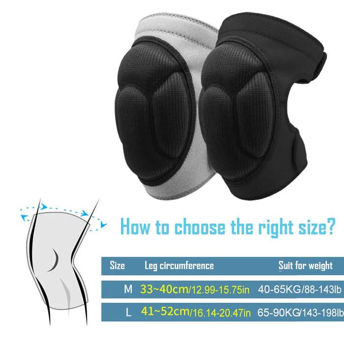 Pair of Thickened Knee Pads For Extreme Sports