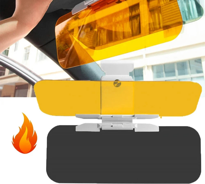 Anti-Uv Car Sun Visor Day / Night Goggles Clip-On Shield Rotatable Safe Driving
