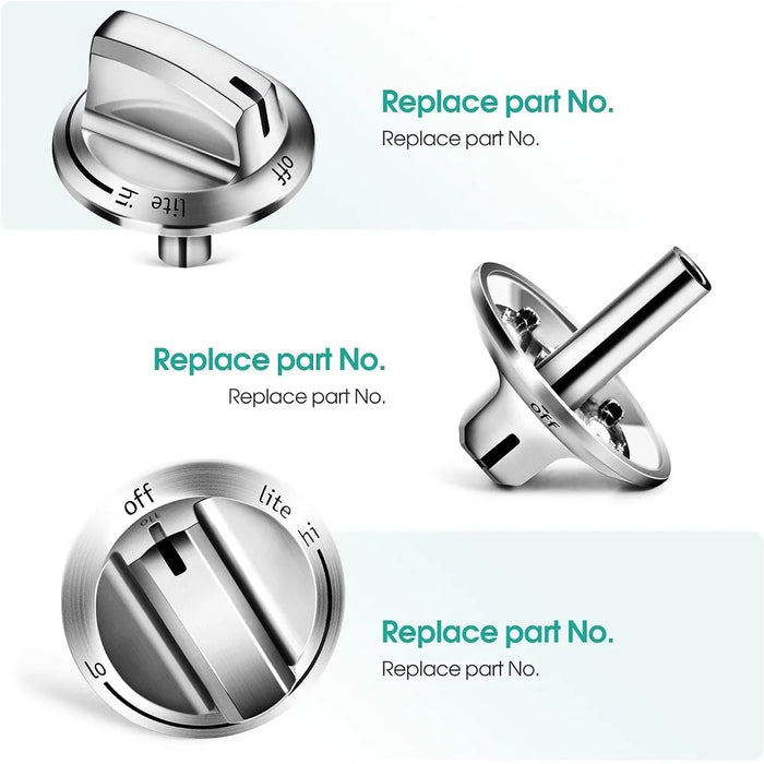 5 Pieces 5304525746 Gas Stove Knob For Frigidaire Gas Stove Knobs 5304504839 4960519 Ap6997304 Ps16227241 Eap16227241