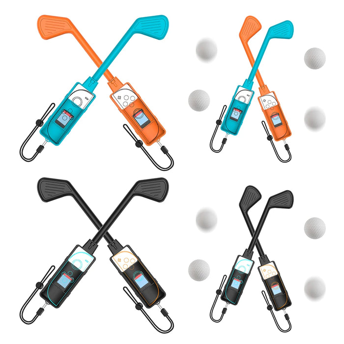 2Pcs Golf Culb For Nintendo Switch 2 Joy-Con Controller Golf Clubs Controller Grip Holder For Switch 2 Golf Game Accessories