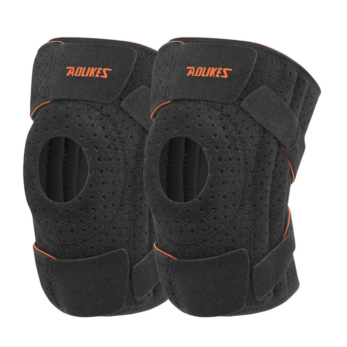 Pair of Knee Braces With Side Stabilizers Pain Relief For Men And Women Running Cycling Climbing