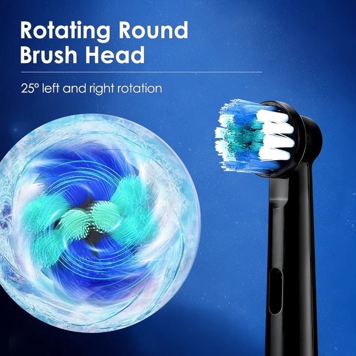 Rechargeable Electric Toothbrush With 4 Heads