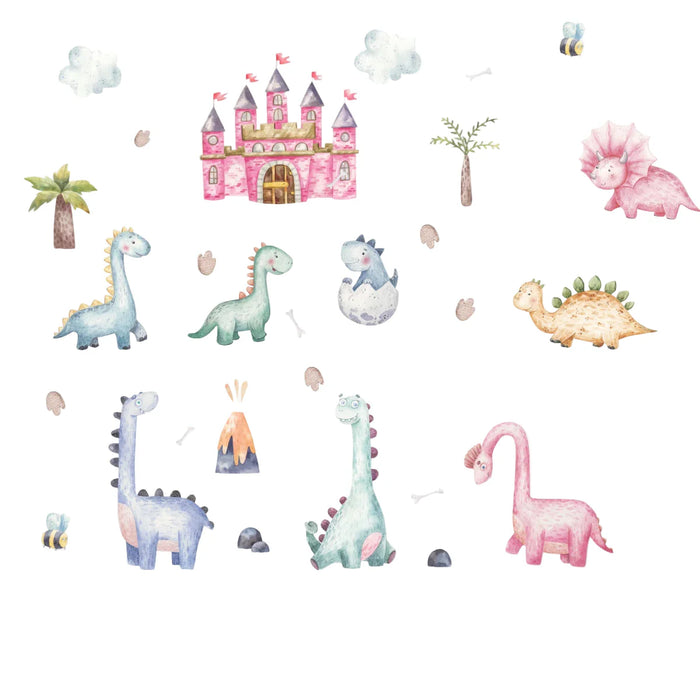 Waterproof Dinosaur Wall Stickers For Kids Room Decor