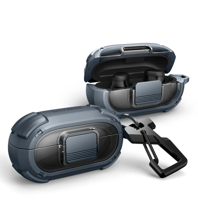 For Beats Solo Buds Shockproof Rugged Bumper Case Protective Case With Drop-Proof Lock & Carabiner Keyring Cleaner Kit