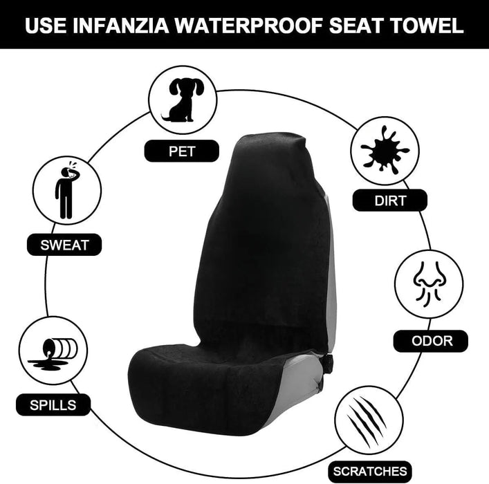 Waterproof Sweat Towel Car Seat Cover for Active Lifestyles