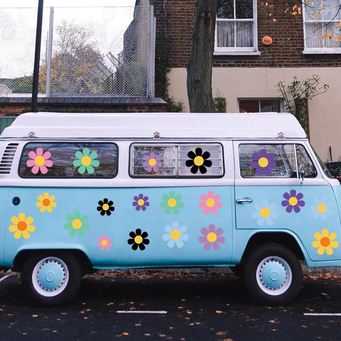 Colourful Flower Wall Stickers For Kids Room Decor