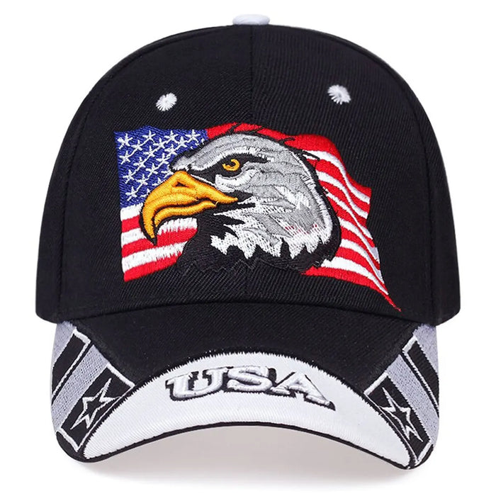 Usa Eagle Embroidered Baseball Cap Adjustable Sun Hat