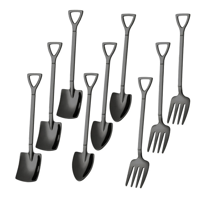 9 Piece Stainless Steel Dessert Scoop Set