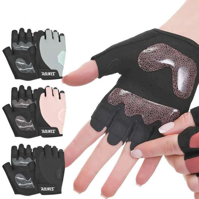 Lightweight Workout Gloves For Weightlifting & Cycling Excellent Grip