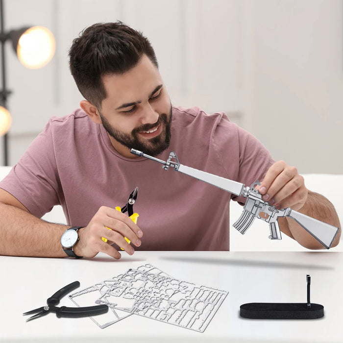 Metal M16A1 Rifle Puzzle Set For Adults