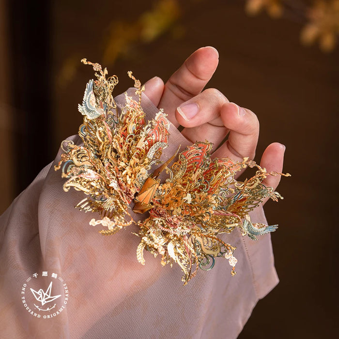 August Wish Cranes Metal Puzzle Kit For Home Decor