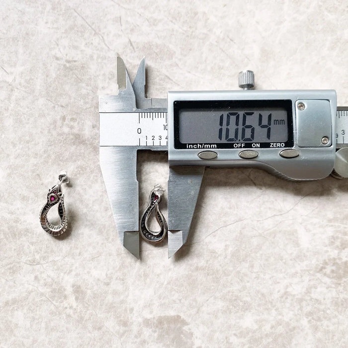 925 Sterling Silver Snake Hinged Hoop Earrings Romantic Gift & Seductive Jewelry For Women