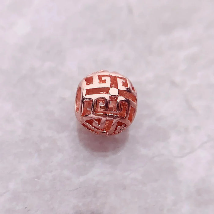 925 Sterling Silver Ethnic Bead Charm For Women Fashion Jewelry Gift