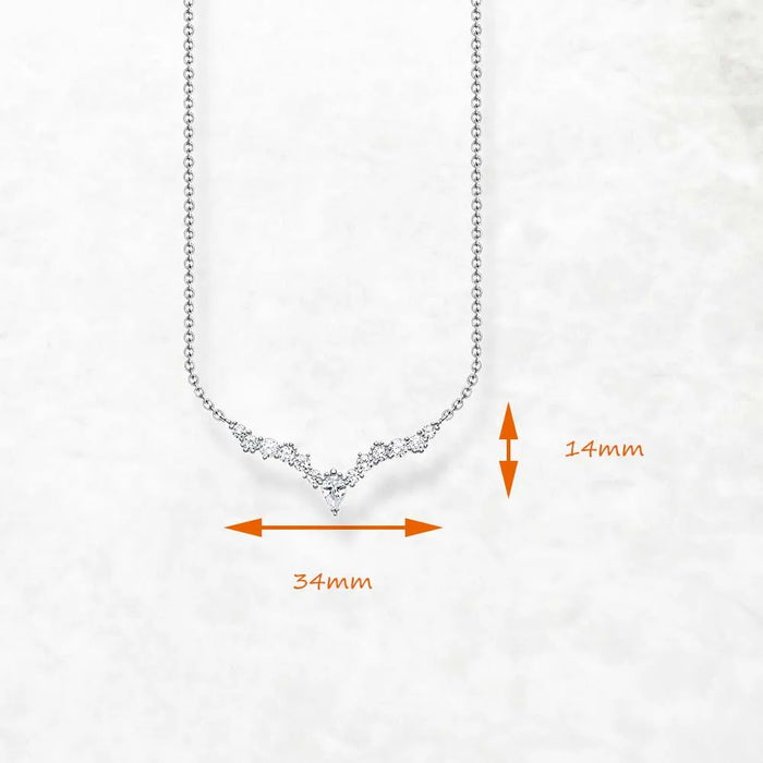 925 Sterling Silver Water Drop Necklace & Earrings Set Ice Crystals Design Romantic Gift For Women