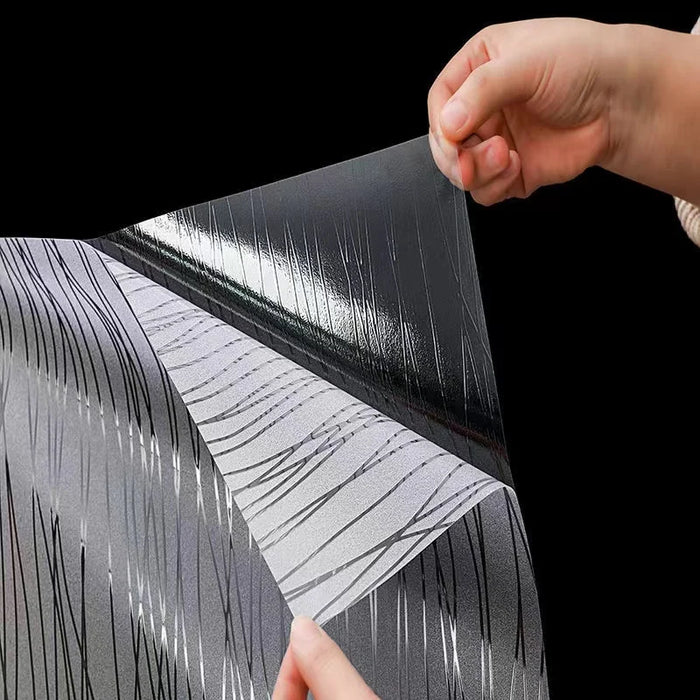 Privacy Film For Windows - Non-Adhesive Removable Uv Protection