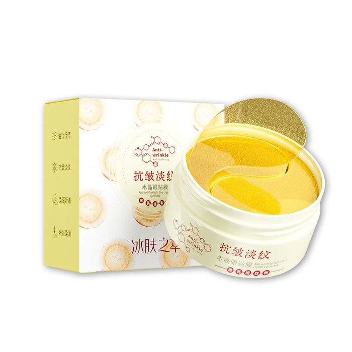 60 Piece Gold Crystal Eye Mask For Dark Circles & Aging