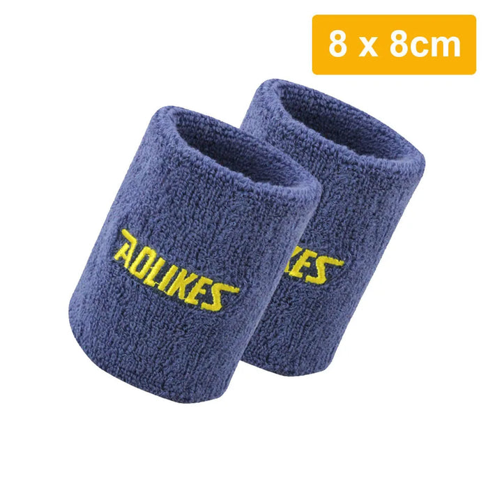 Pair of Moisture Wicking Sports Wristbands For Men & Women Tennis Basketball Running