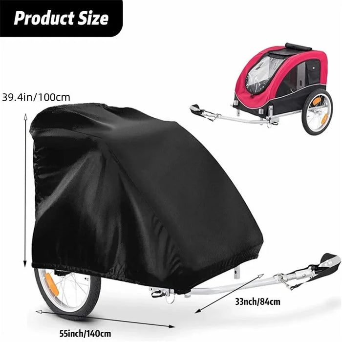 Outdoor Bike Trailer Cover 140 X 84 X 100Cm