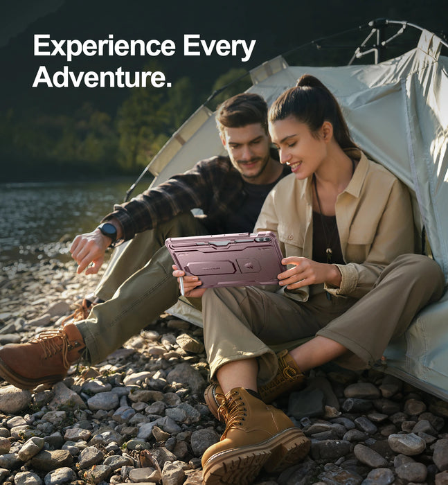 For Samsung Galaxy Tab S9 Fe Plus Heavy Shockproof Full Body Protective Case Withbuilt In Screen Protector & Pen Holder