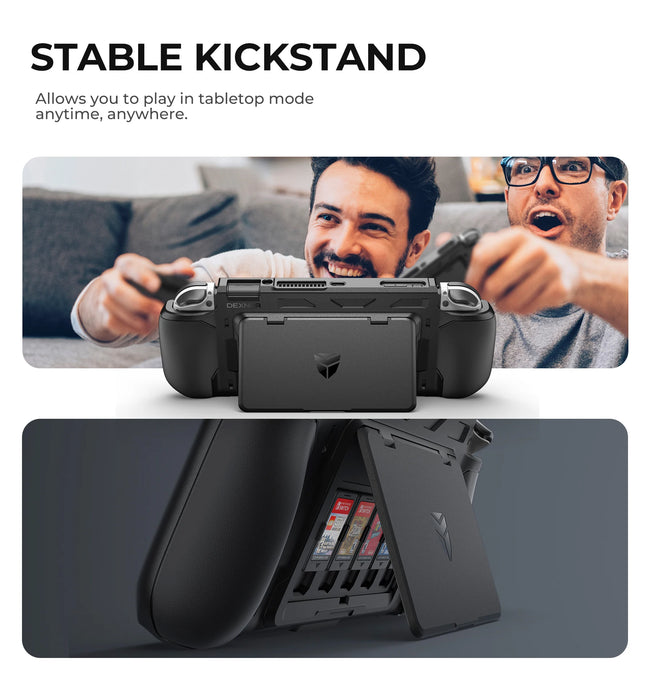 For Nintendo Switch Oled 2021 Tpu Grip Portable Game Storage Dockable Protective Case