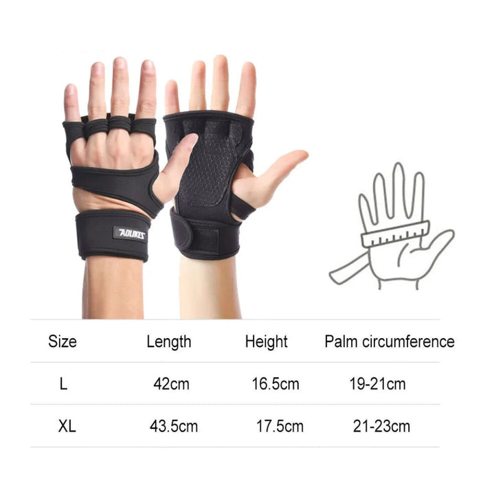 Silicone Gel Weight Lifting Gloves With Wrist Wraps Full Palm Protection For Gym Workout
