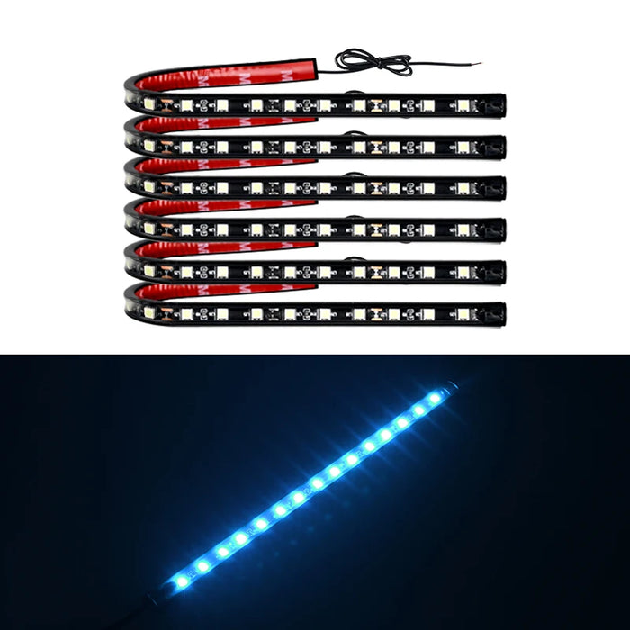 6Pcs Led Underbody Light For Car 12V Flexible Auto Decorative Atmosphere Lamp Drl