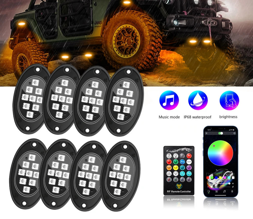 App-Controlled Rgb Led Chassis Lights For Off-Road Vehicles