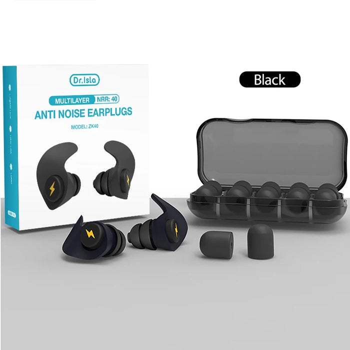 6 Pcs Soft Silicone Ear Plugs For Noise Reduction