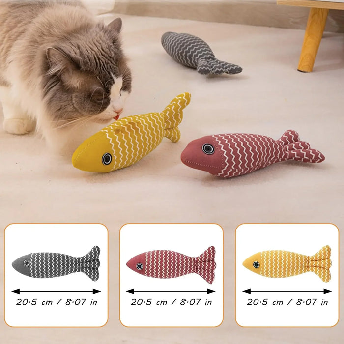 Interactive Catnip Fish Toy For Indoor Cats