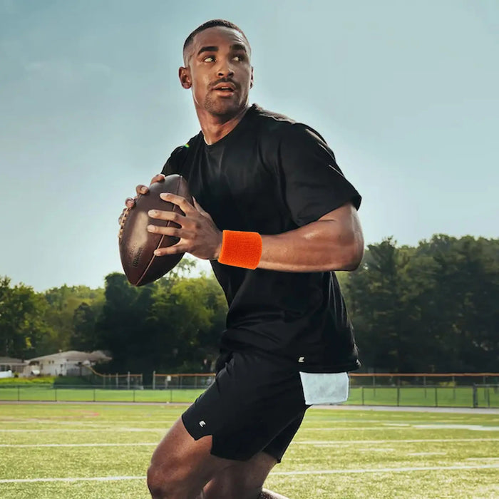 Pair of Breathable Cotton Wrist Sweatbands For Men & Women