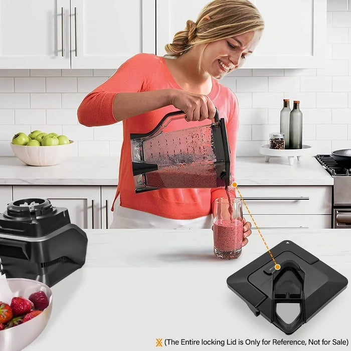 Pour Spout Cover Lid Flap Spout Cover For Ninja Blender 72Oz Pitcher Square Top Black Bl660 Bl740 Bl770 Bl771 Bl772