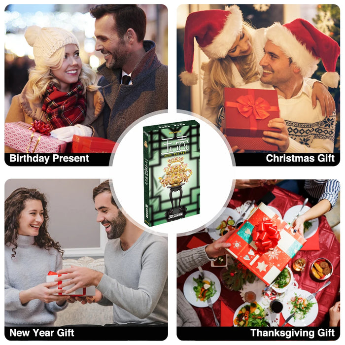 185 Piece Diy 3D Metal Tea Pot Puzzle Set