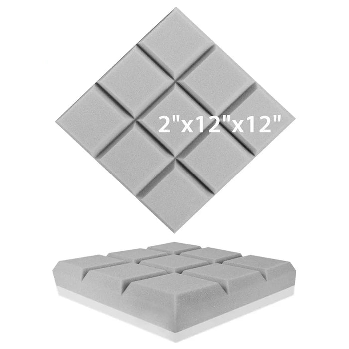 6 / 12 / 24 Pieces White Acoustic Foam Panels For Soundproofing Home Studio Treatment