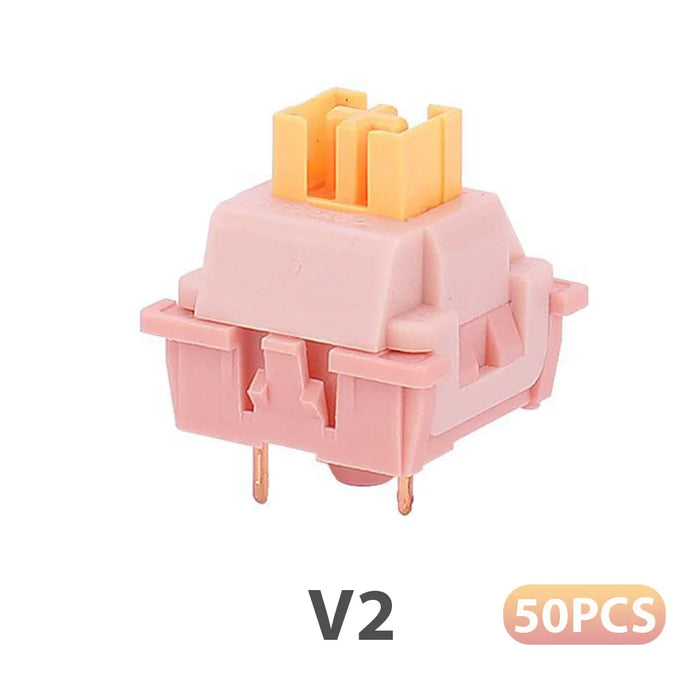 Hot Swap Mechanical Keyboard V2 Lubed Honey Peach V3 Switches