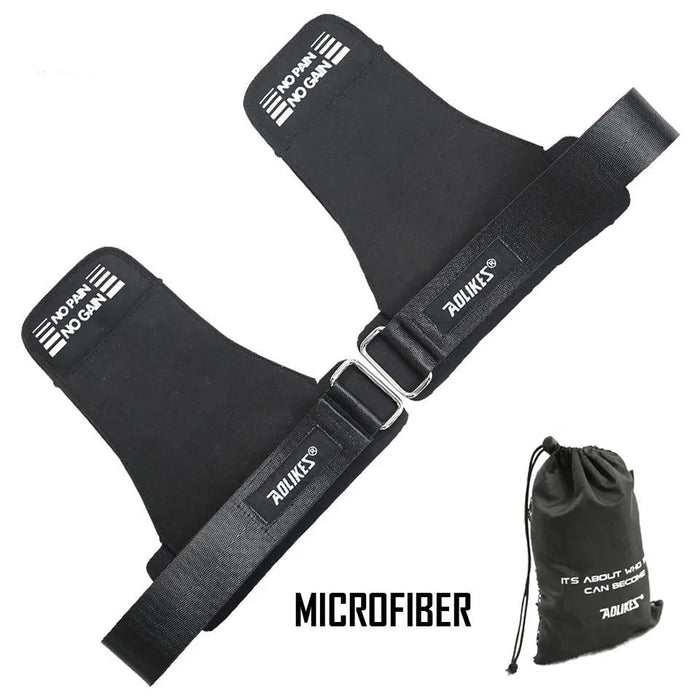 Powerlifting Wrist Straps With Palm Padding Deadlift & Heavy Lift Support