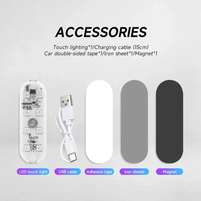 Usb Car Mini Touch Light Portable Magnetic Reading Lamp