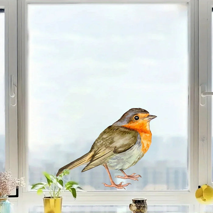 Charming Watercolour Bird Window Stickers For Home Decor