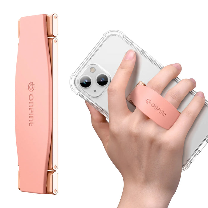 Portable Phone Strap Grip Holder Finger Cell Grip Telescopic Phone Finger Strap Stand Adhesive Loop Universal Finger Kickstand